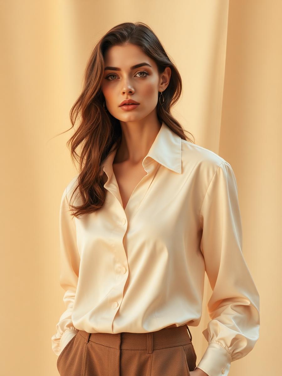 Ivory Silk Blouse